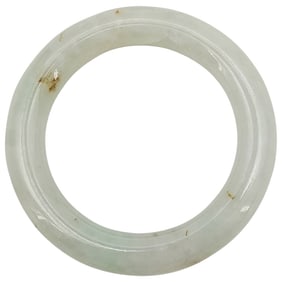 Chinese Carved Jadeite Baby Bangle Bracelet