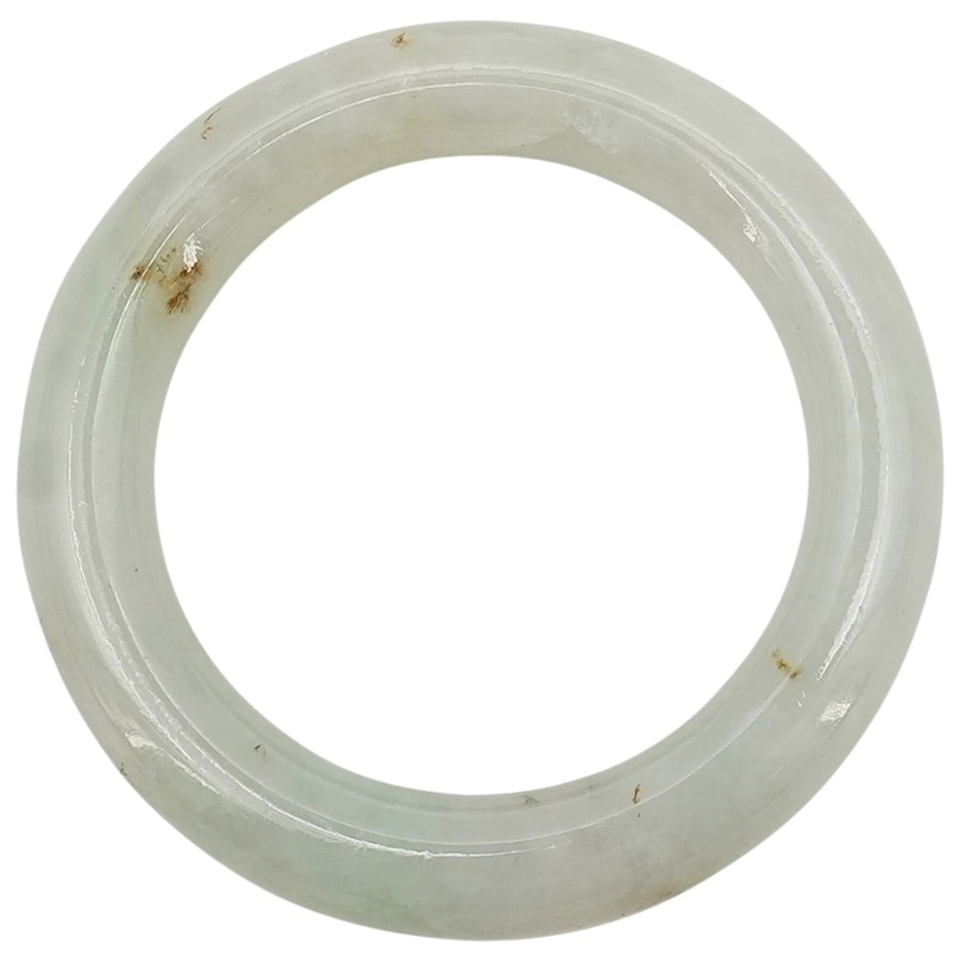 Chinese Carved Jadeite Baby Bangle Bracelet (1 of 4)