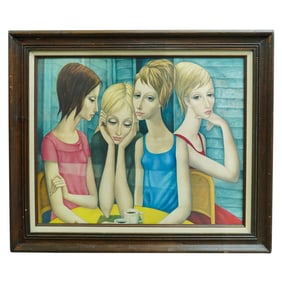Margaret Keane -The Coffee Break -1963 Gallery Lithograph