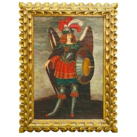 19th Cent. Cuzco School Oil On Canvas Painting