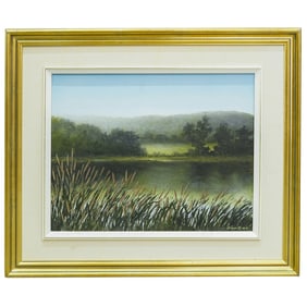 Francois Pierre Bleau ("Zero Zoo", Canadian) "Moment Paisible" Oil On Canvas