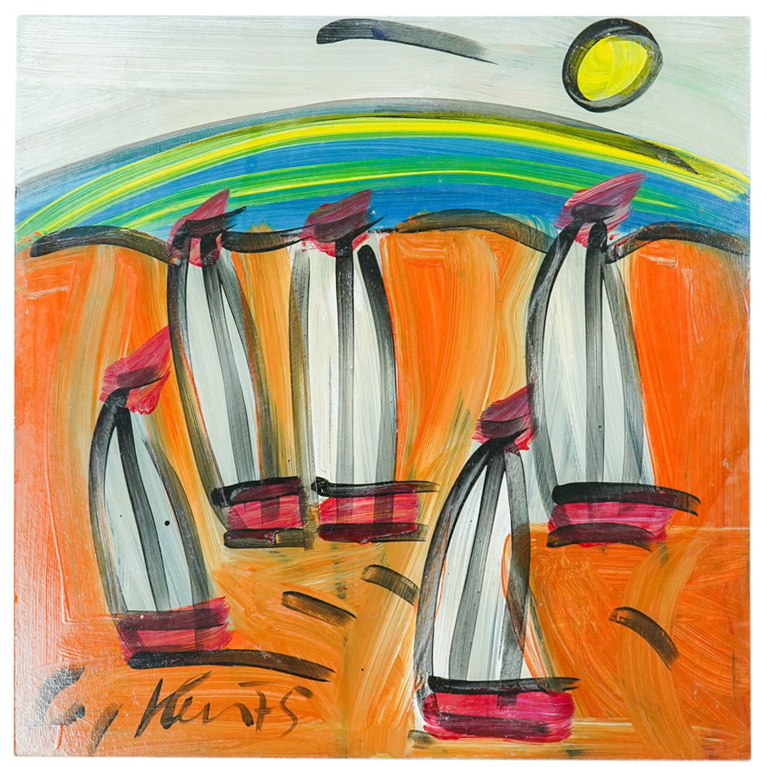 Peter Keil (German, B. 1942) Oil On Panel (1 of 5)