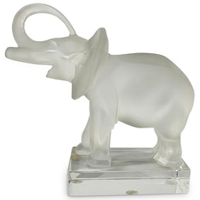 Lalique Crystal "Elephant" Paperweight