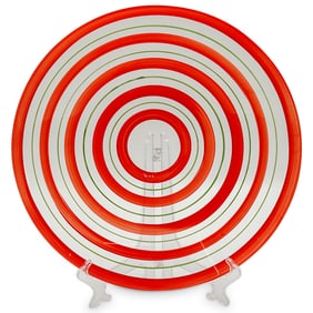 Orrefors by Anne Nilsson Glass Modernist Centerpiece Bowl