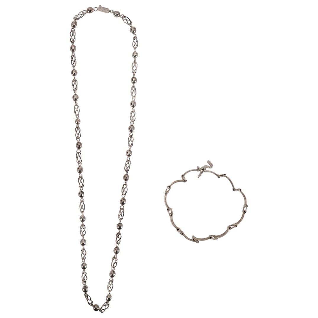 (2 Pc) Sterling Silver Necklaces (1 of 8)