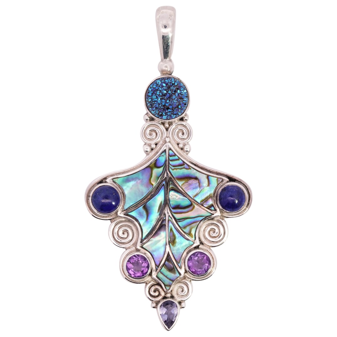 Sajen Sterling Silver and Gemstone Pendant (1 of 3)