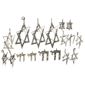 (17 Pc) Rachel Gera Sterling Silver Pendants