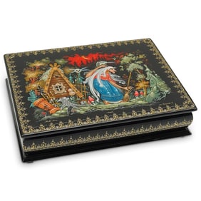 Russian Lacquered Folklore Box