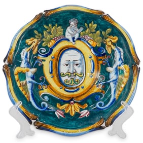 Antique French Faience Plate