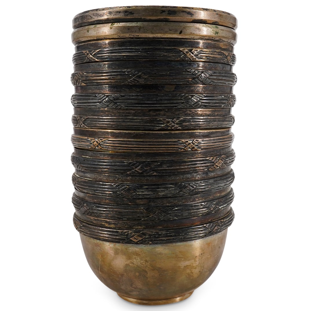 (11 Pc) Antique French Silver Plated Bowls (1 of 6)