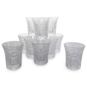 (11 Pc) Cut Glass Shot Glasses