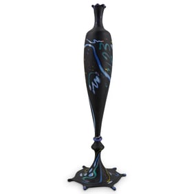 Shane Fero (American, B. 1953) Studio Glass Bud Vase