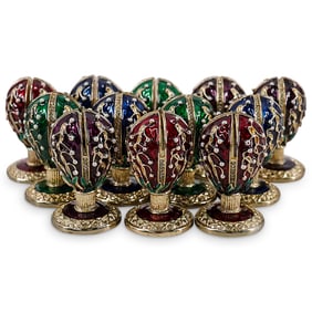 (12 Pc) Metropolitan Museum After Faberge Imperial Place Card Holders