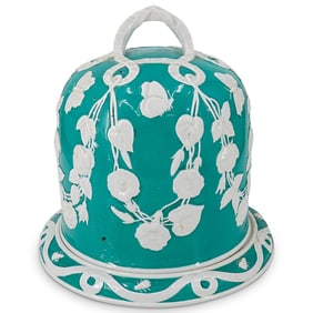 Antique Ashworth Porcelain Domed Cheese Plate