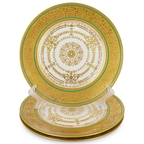 (3 Pc) Hutschenreuther Selb Bavaria Porcelain Plates Set