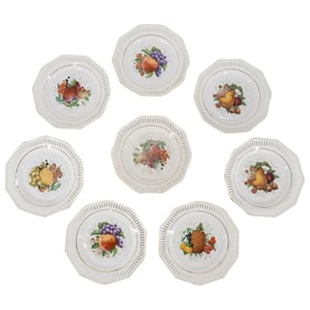 (8 Pc) Schwarzenhammer Porcelain Salad Plates