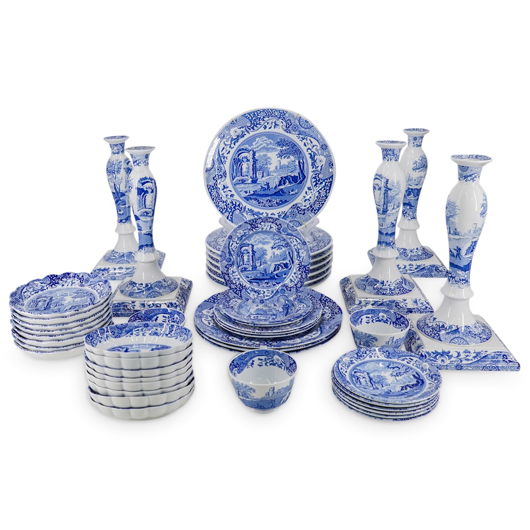 (46 Pc) Spode "Blue Italian" Porcelain Items (1 of 20)