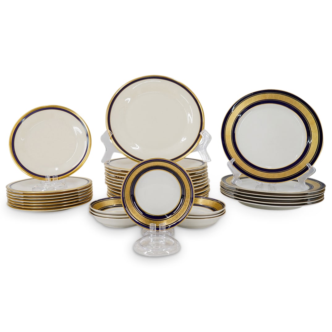 (33 Pc) Vintage Lenox & Royal Jackson Porcelain Plates Grouping (1 of 7)