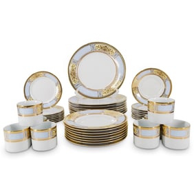 (40 Pc) Muirfield "Bridal Bouquet" Porcelain Set