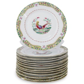 (13Pc) T Union Czechoslovakia Porcelain Entree Service