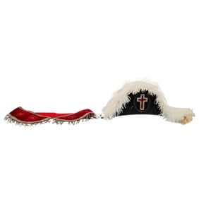 C.E. Ward Co. Religious Fraternal Order Official's Hat & Sash In Box