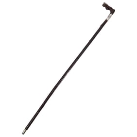 Antique R.F. Simmons & Co Silver And Carved Wood Cane