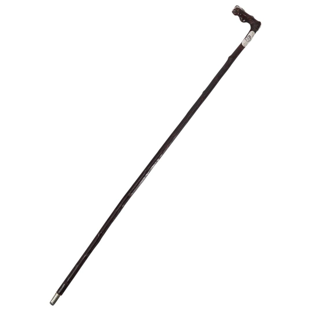 Antique R.F. Simmons & Co Silver And Carved Wood Cane (1 of 4)