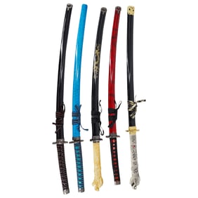 (5 Pc) Katana Style Swords