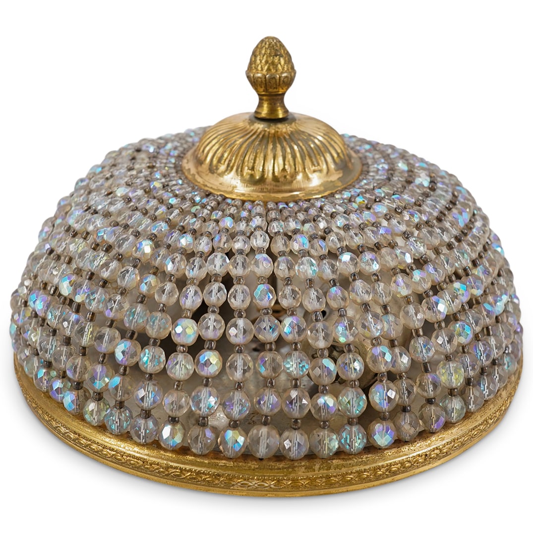 Beaded Flush Mount Light Fixture (1 of 8)