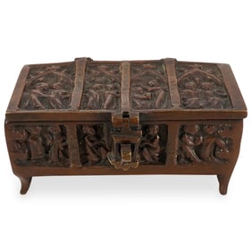 Gothic Style Brass Jewelry Casket