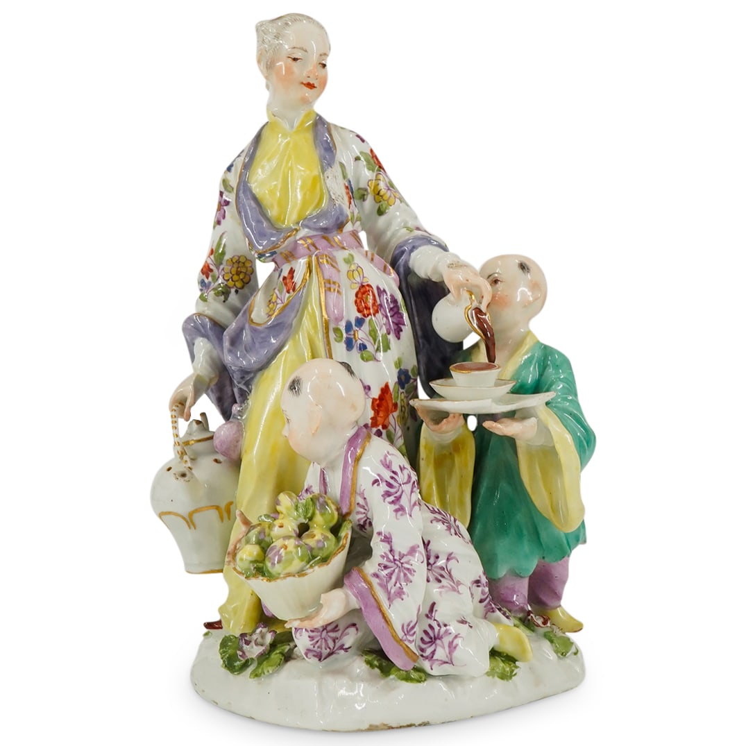 18th Cent. Meissen Chinoiserie Porcelain Group (1 of 9)