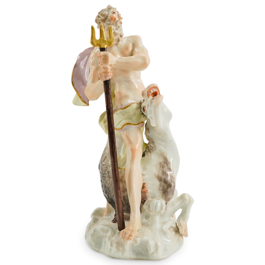 18th Cent. Meissen Porcelain Allegorical Figure of Neptune (1 of 5)