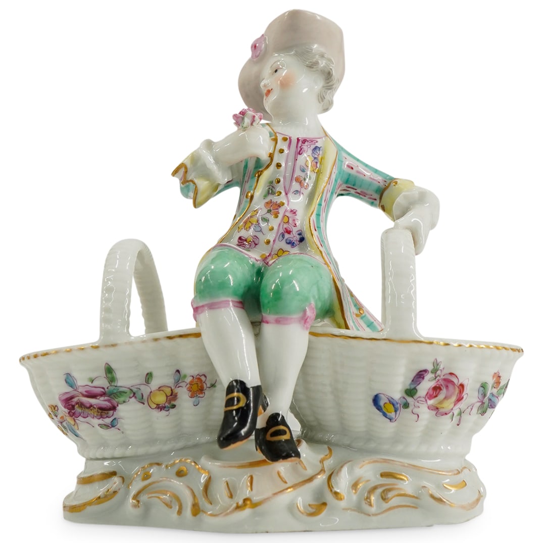 19th Cent. Meissen Figural Porcelain Sweetmeat Holder (1 of 8)