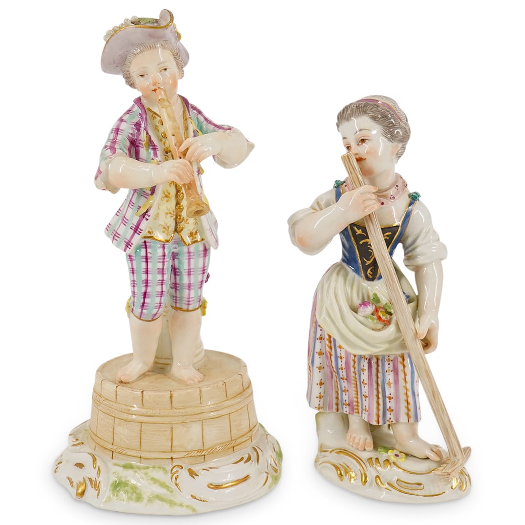 (2pc) Meissen Porcelain Figures (1 of 18)