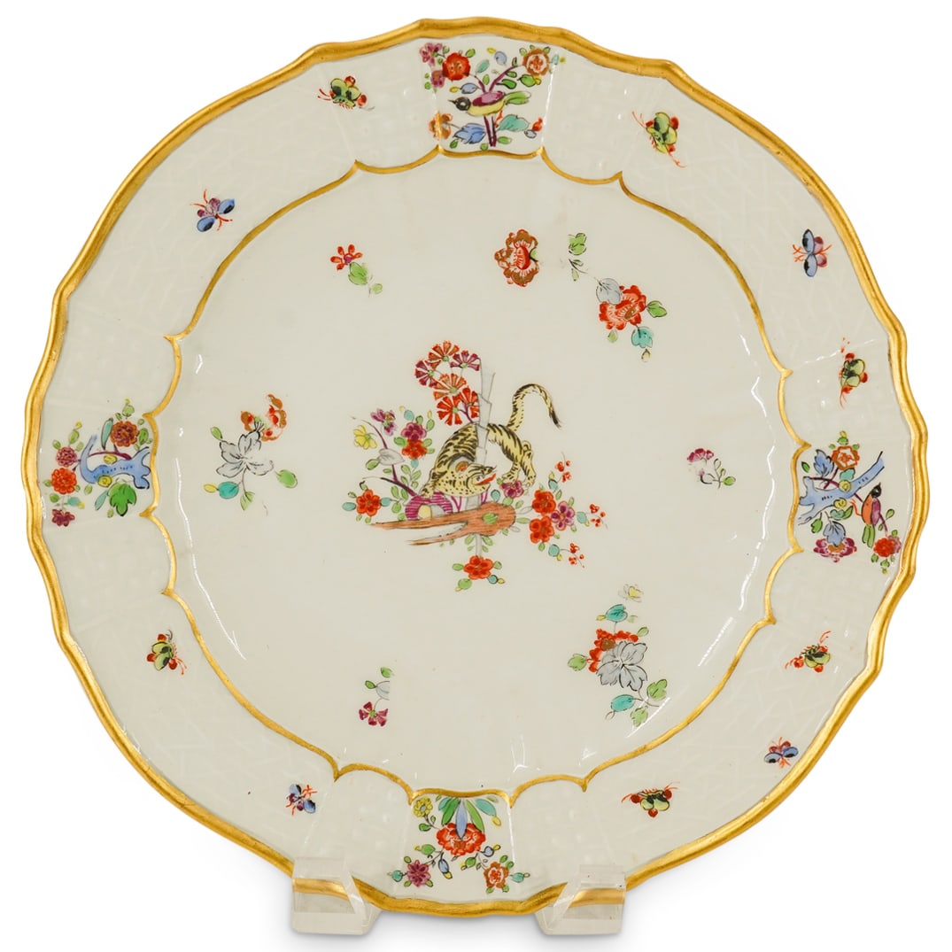Meissen Porcelain Tiger Motif Dinner Plate (1 of 7)
