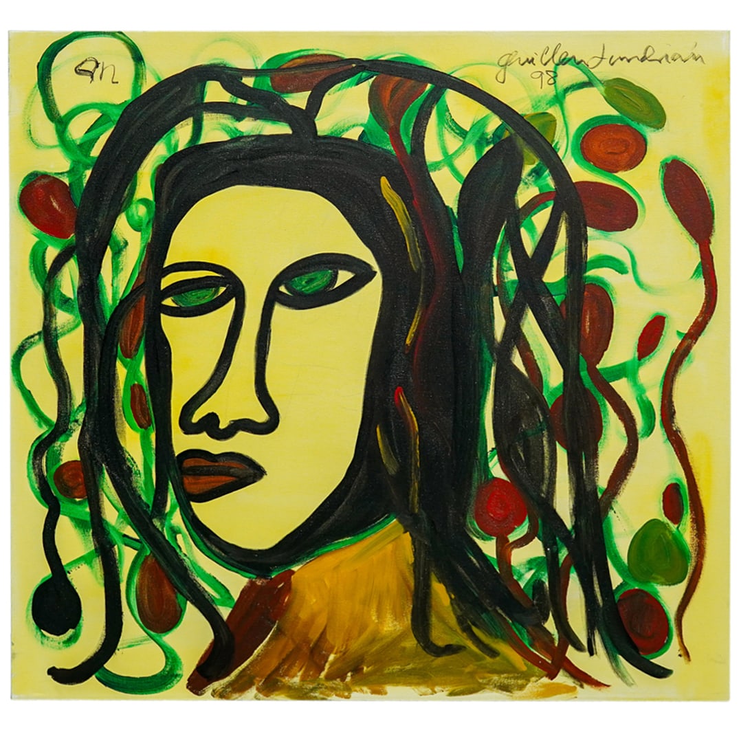 Nicolas Guillen Landrian (Cuban. 1938-2003,) Portrait Painting (1 of 8)