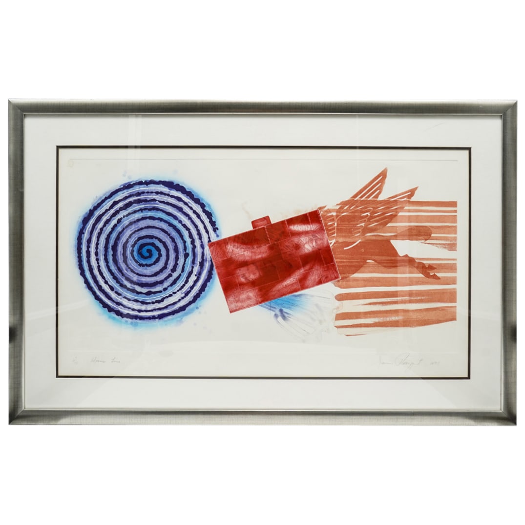 James Rosenquist (American, b. 1933) 'Divers Line' Etching & Aquatint In Color (1 of 7)