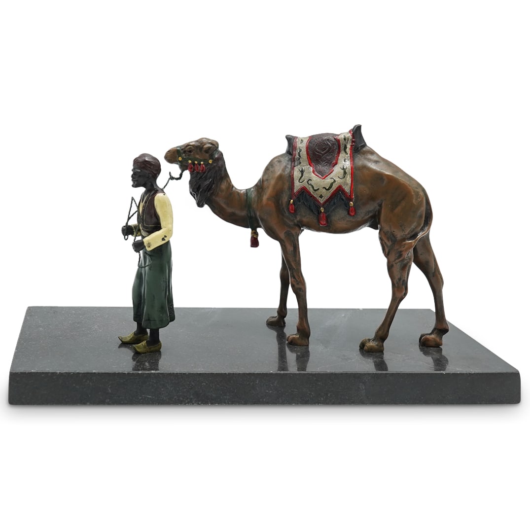 Bergman Style Orientalist Bronze Man with Camel (1 of 10)