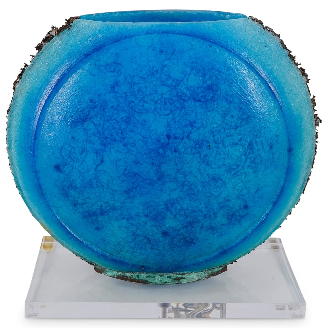 Glass & Metal Table Lamp (1 of 9)