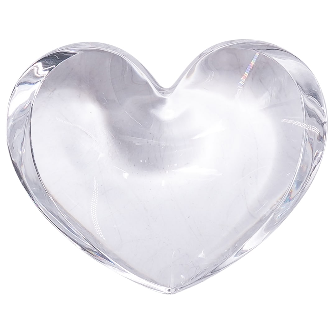 Baccarat Crystal Heart Paperweight (1 of 8)