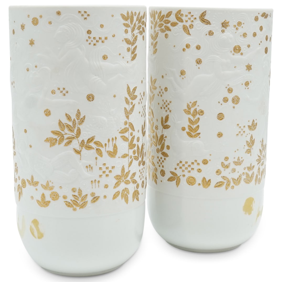 Pair Of Bjorn Wiinblad (Danish, 1918-2006) For Rosenthal Magic Flute Porcelain Vases (1 of 12)
