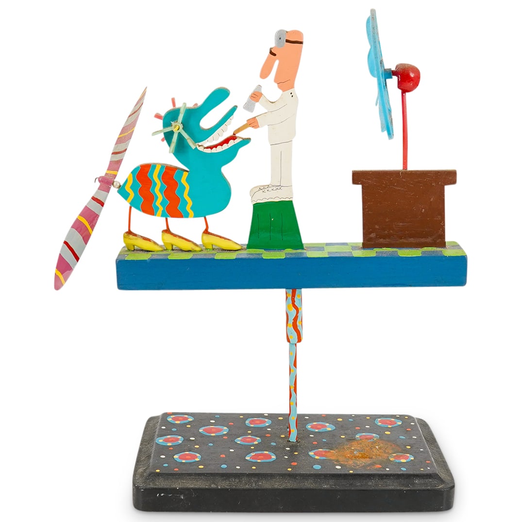 J.R. Reed 'Dr. Schmecky' Whimsical Folk Art Whirligig (1 of 10)