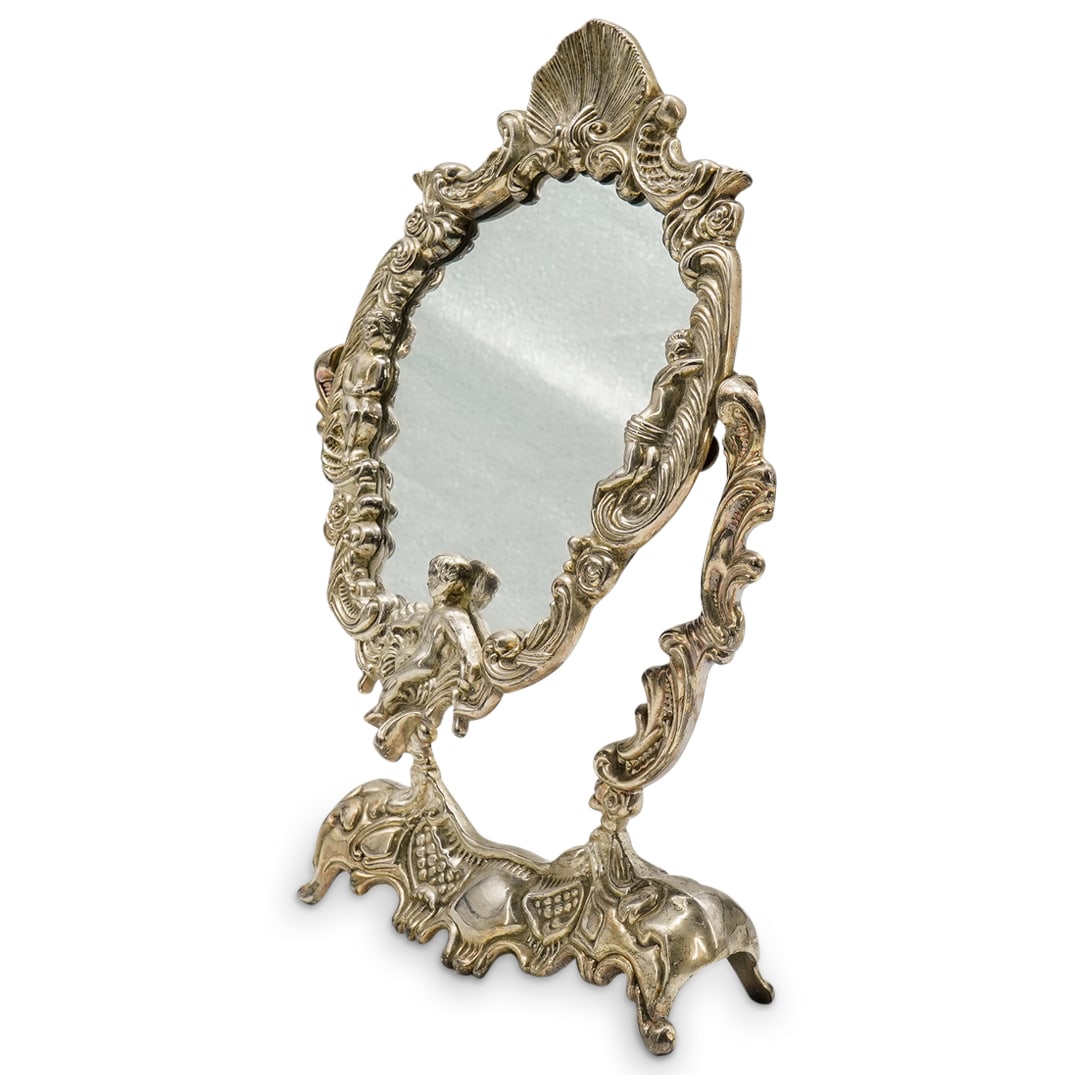Vintage Silver Tone Adjustable Vanity Mirror (1 of 11)