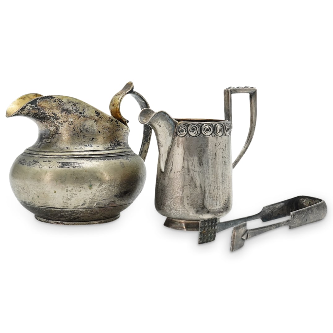 (3 Pc) Antique Imperial Russian Silver Grouping (1 of 20)