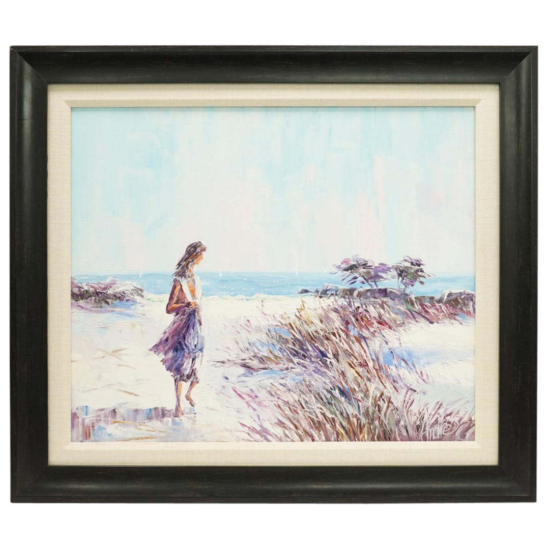 Vintage Signed Palette Knife Painting on Canvas (1 of 9)