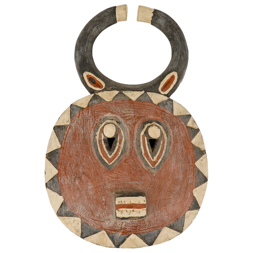 Ivorian Painted Wood Goli Mask (1 of 8)