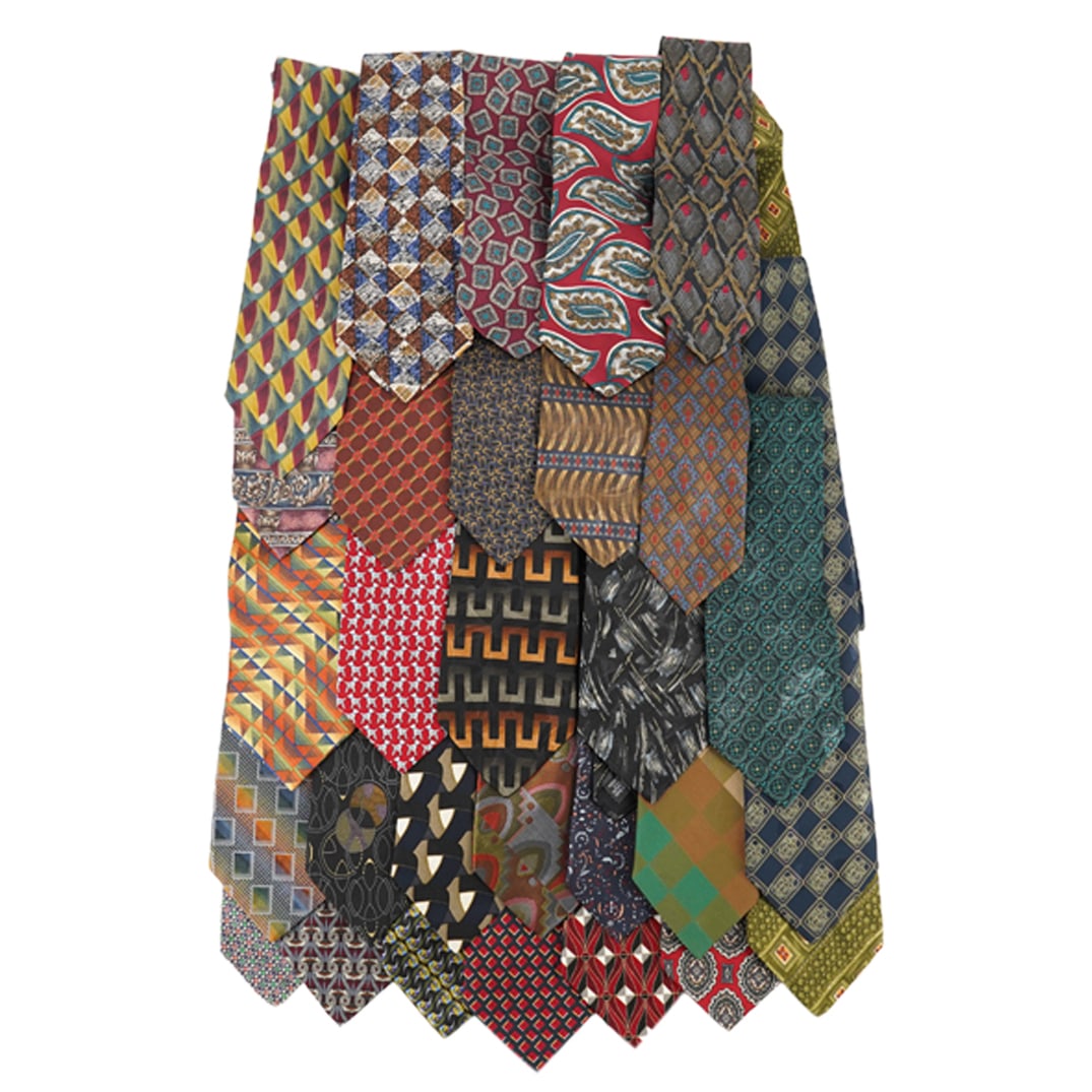 (29 Pc) Vintage Patterned Necktie Assorted Grouping Collection (1 of 20)