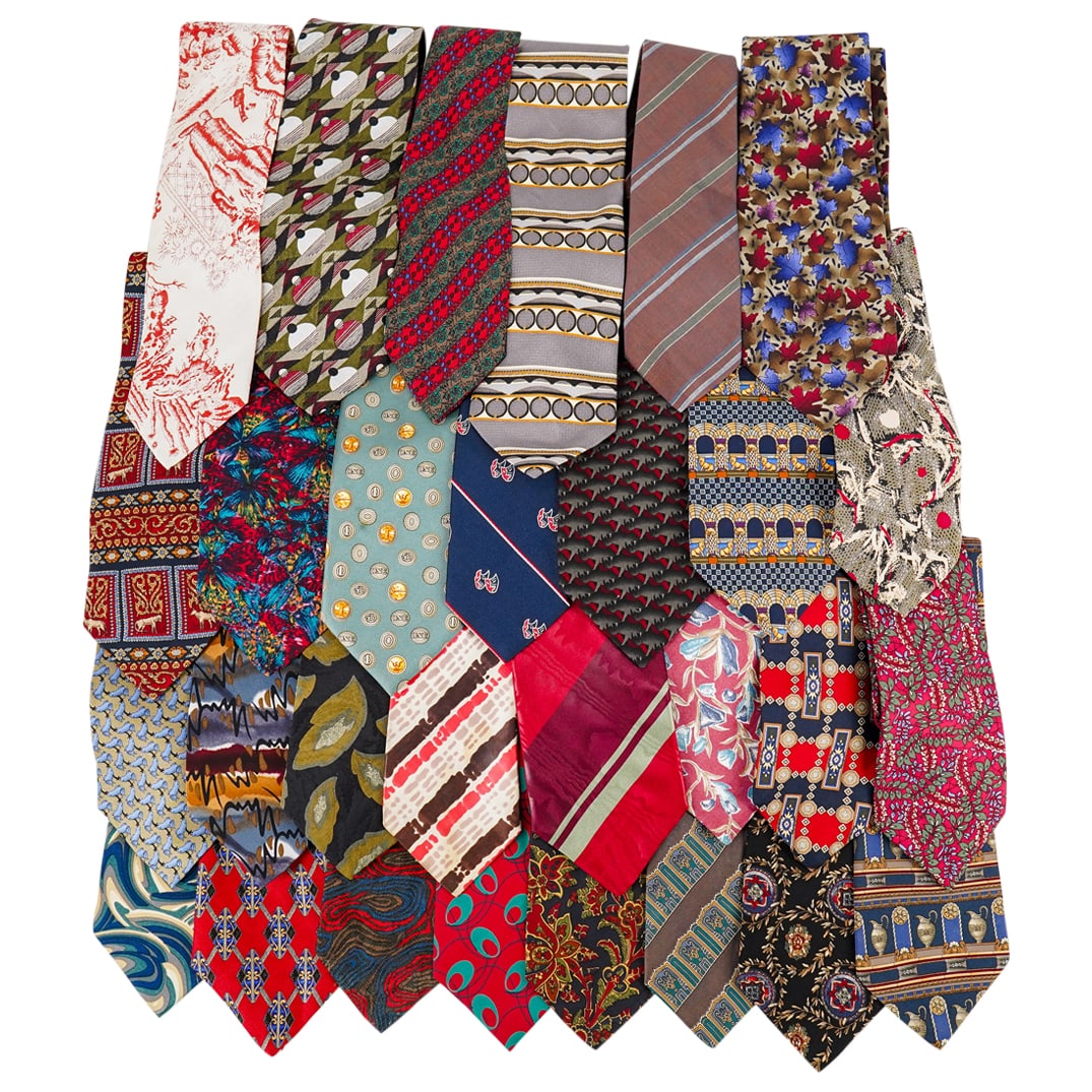 (29 Pc) Assorted Necktie Grouping Collection (1 of 11)