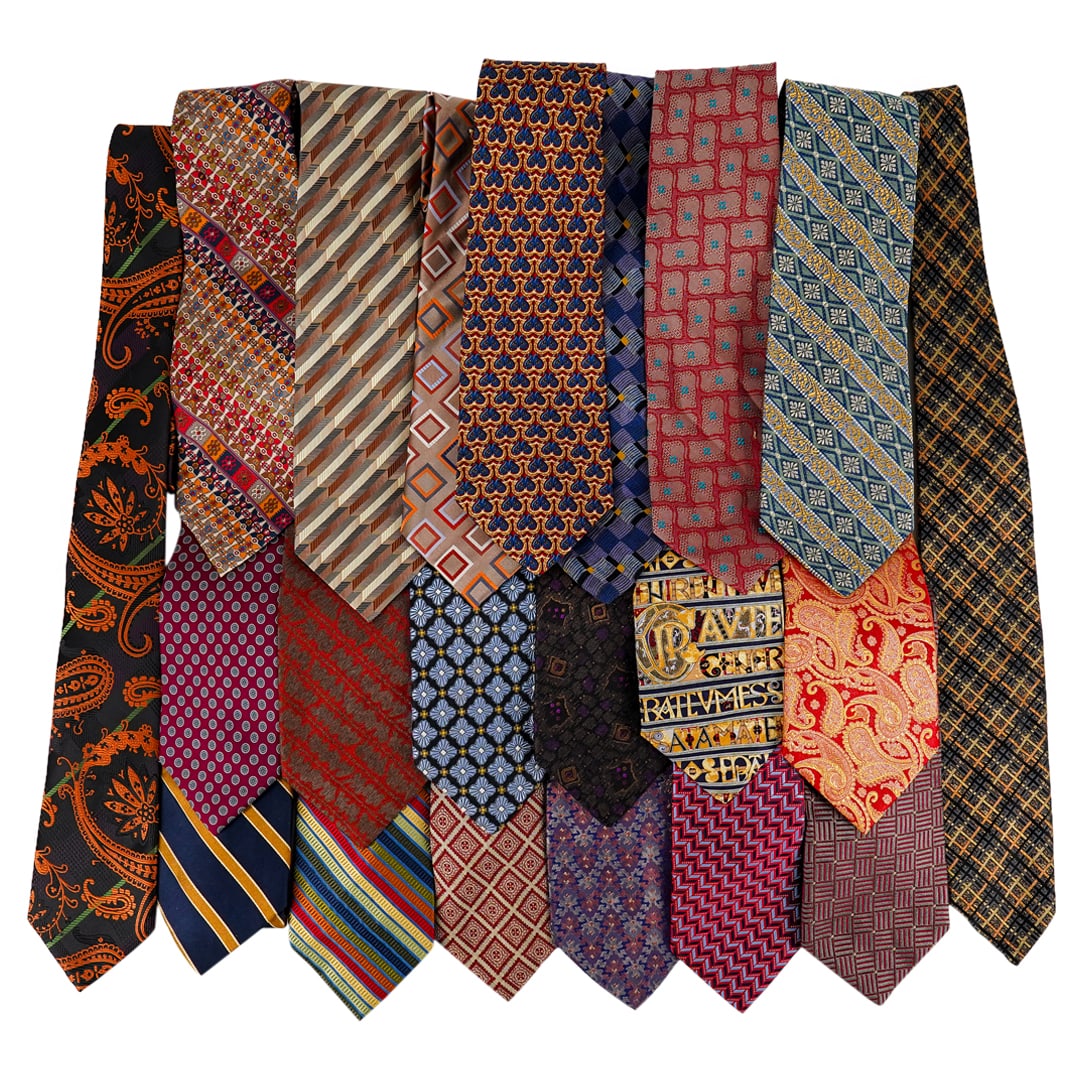 (21 Pc) Assorted Necktie Grouping Collection (1 of 12)