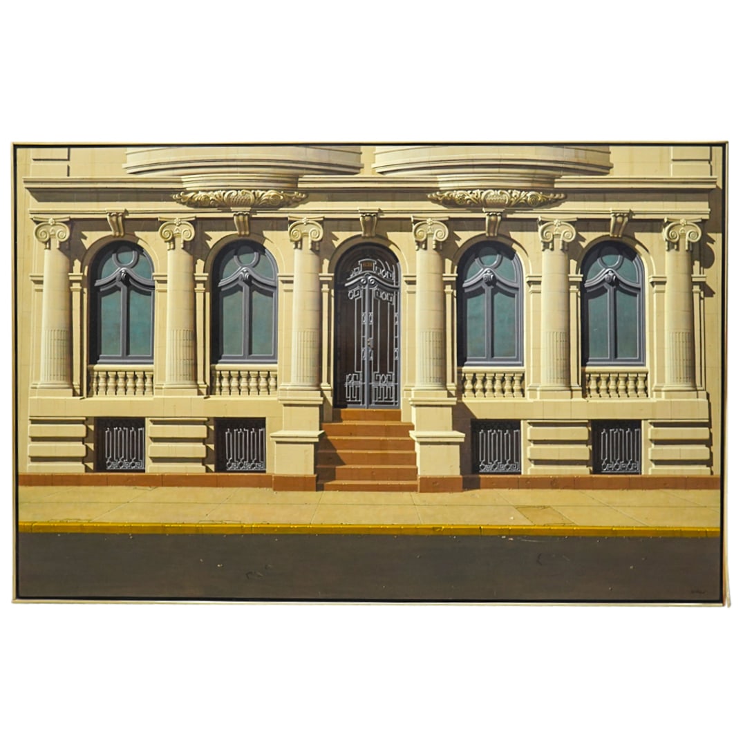 Robert Bidner (American, 1930-1983) "Second Street Limestone" Acrylic On Panel (1 of 9)